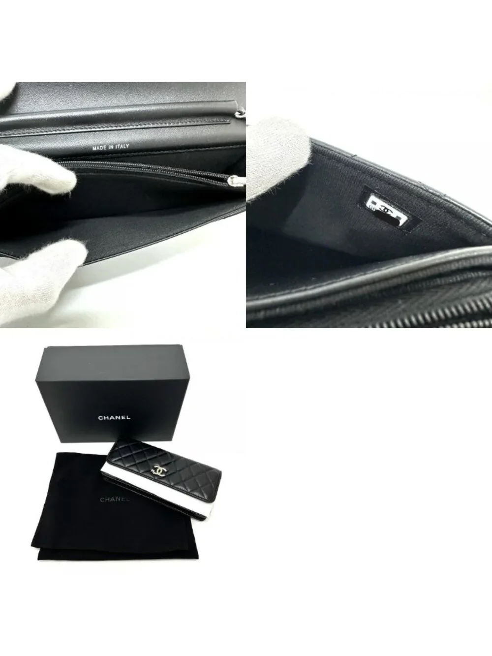 Chanel Shoulder Bag Star CC Logo Lambskin Black